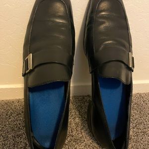 MENS Calvin Klein leather slip ons